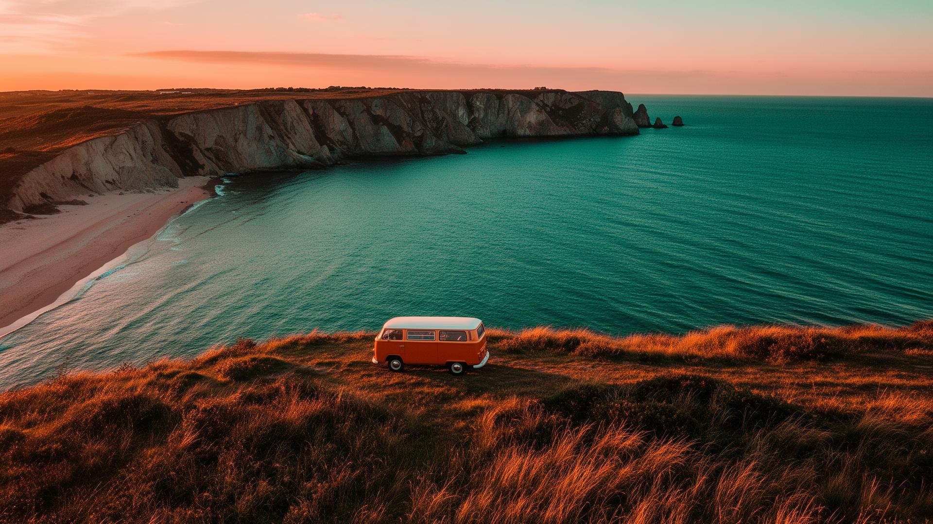 Skåne coastline at golden hour